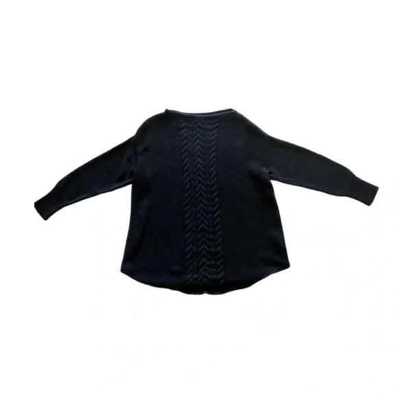 Chaps Black Cable Knit Long Sleeve Women’s Sweater XL - Picture 3 of 12
